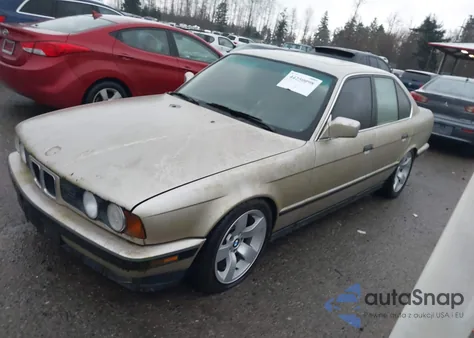 1989 BMW 525 I Automatic z USA, uszkodzony, nr VIN WBAHC2303KBE21591